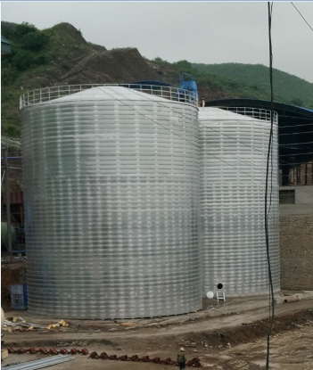 攀枝花粮食钢板仓的安装全过程不用热焊接